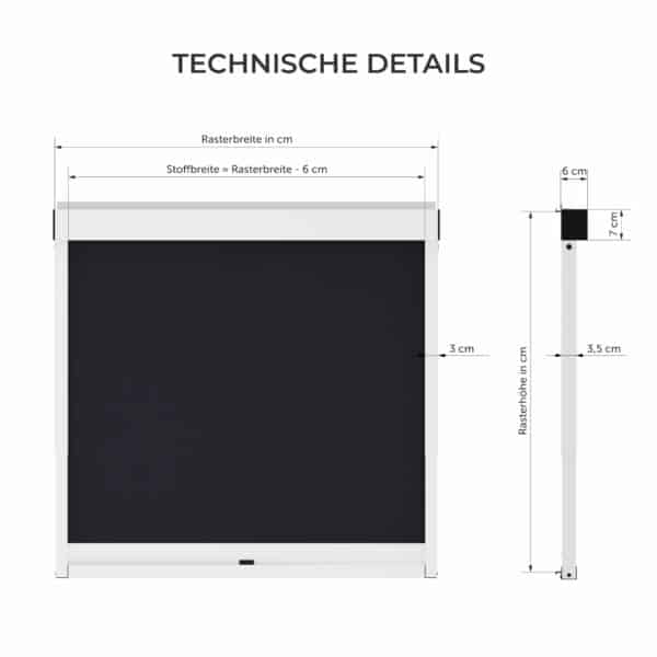 Medición de ventanas para cortinas enrollables exteriores