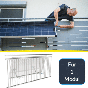 Cuadro Montaje de la central eléctrica del balcón en la barandilla del balcón