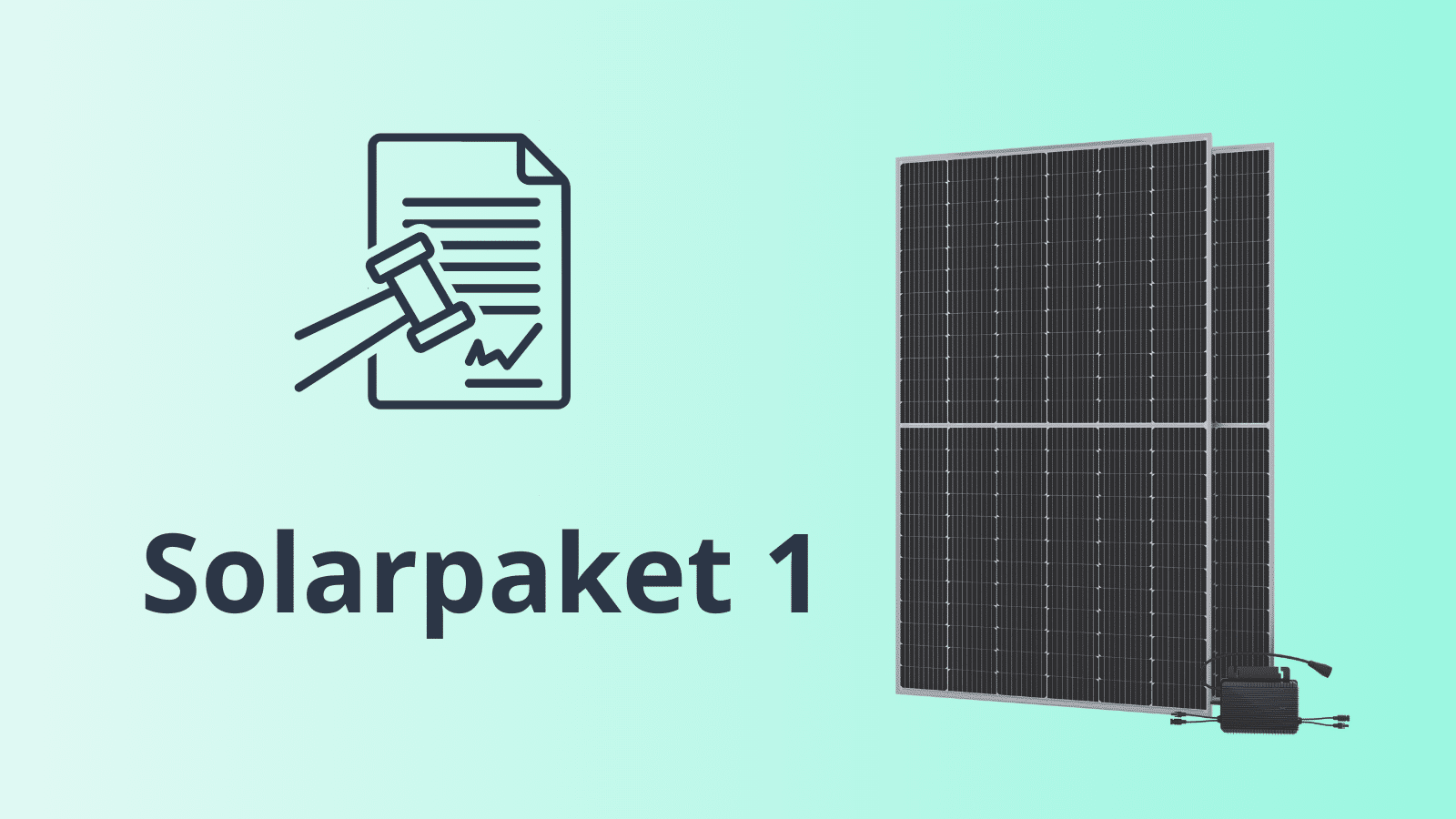 El paquete solar 1 aporta muchas simplificaciones a las centrales eléctricas de balcón