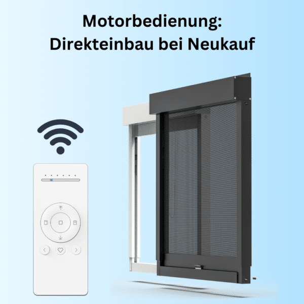 Funcionamiento motorizado (instalación directa con la nueva persiana enrollable)