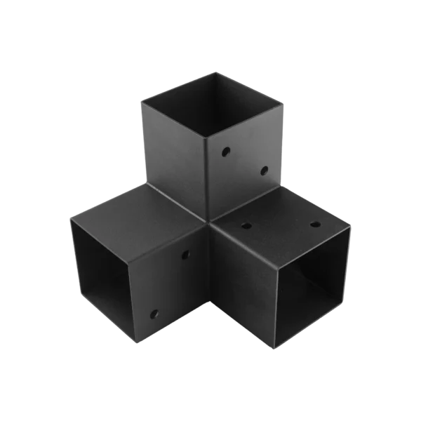 Conector de esquina en Y para cubierta de pérgola o terraza 100x100 mm