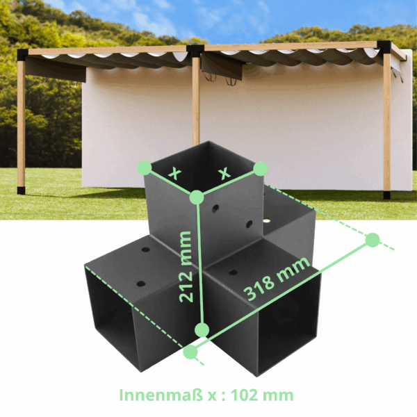 Dimensiones Conector en X Conector de poste Conector de viga