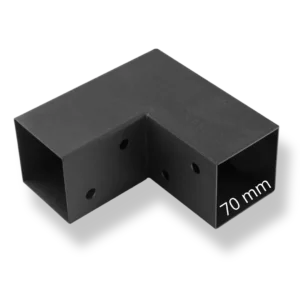 L Conector de esquina Conector de poste 70mm