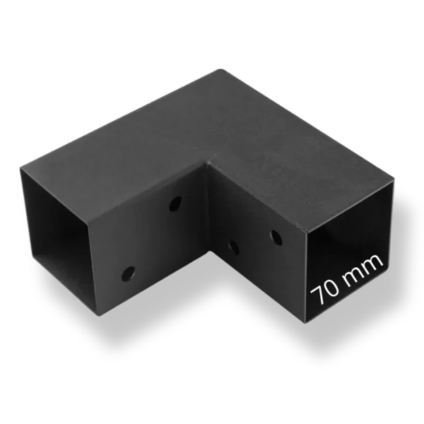 L Conector de esquina Conector de poste 70mm