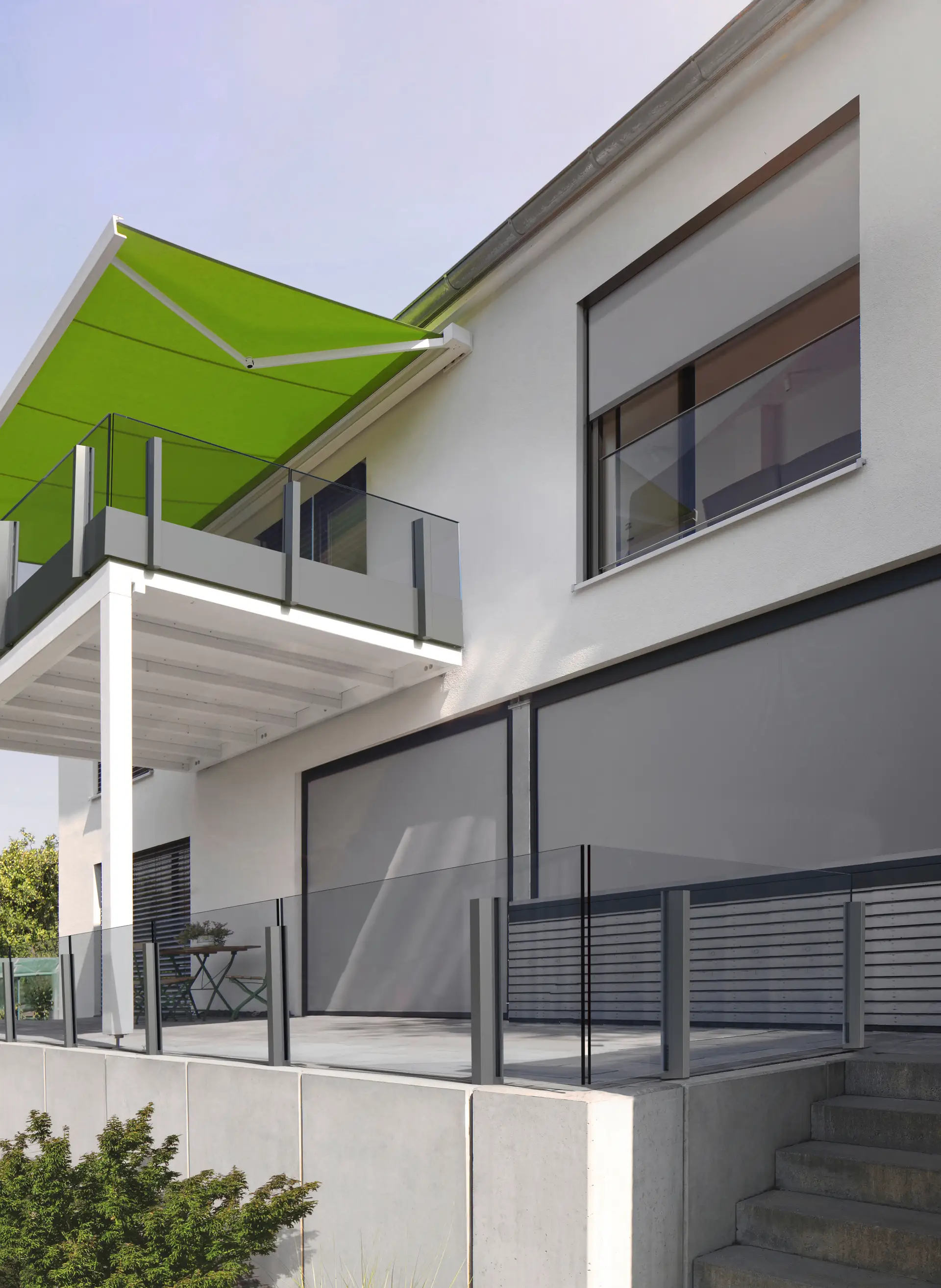 Reequipamiento de un toldo vertical